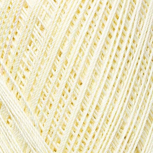 Yarn Art 1 Skein YarnArt Violet,100 Mercerized Cotton Yarn Threads Crochet Lace Hand Knitting Yarn Embroidery Arts Crafts (Cream 326)