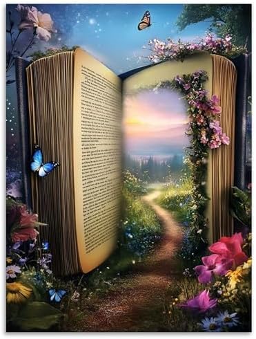 Magic Book Diamond Art Kits for Adults Beginners 12x16 in, DIY Craft Gift