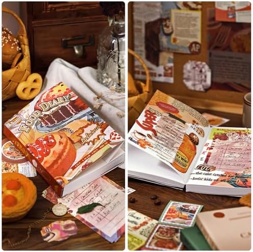 Scrapbooking Supplies Kit, Vintage Junk Journal Supplies,Cute Scrapbook Kit