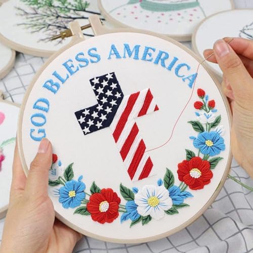 Louise Maelys Christian Cross Embroidery Kit for Beginners DIY Set