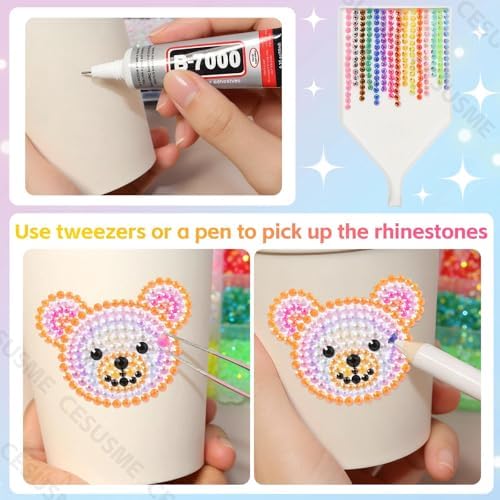 28000 Pcs Orange Color Rhinestones Bedazzling Kit, Resin Jelly Gems Set