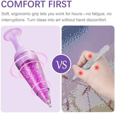 3 PCS Diamond Art Pens, Flower Pot-Shaped Drill Pen Tools and Accessories