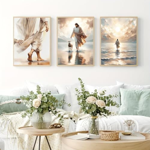 3pack Jesus Diamond Art Kits for Adult Diamond Painting Kit for Beginner