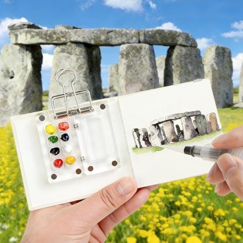 Mini Watercolor Paint Set Portable for Painters Artists Student