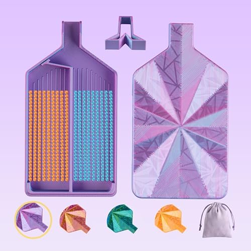 Diamond Art Trays with Lids, Multi-Color Partitioned Diamond Painting Tray, Suitable for 5D Diamond Dots, Blue Rose