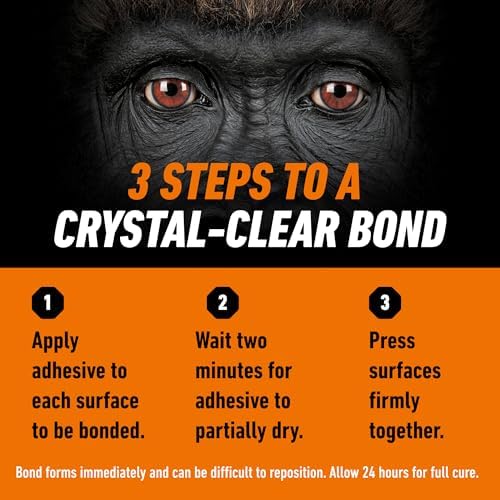 Gorilla Clear Grip Waterproof Contact Adhesive Minis, Four .2 Ounce Tubes, Clear, (Pack of 1)