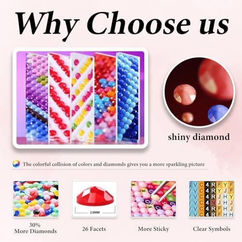 Yezavesu Sunset Diamond Art Kits for Adults, Landscape Diamond Painting Kit for Beginners, 5D DIY Round Full Drill Painting with Gem Art Craft Kits for Home Wall Decor 12x16 Inch
