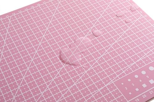 New A3 Double Side Craft Cutting Mat Cutting Board Sewing Pad Artist Carving Tools Handmade Crafts DIY Props (Pink)