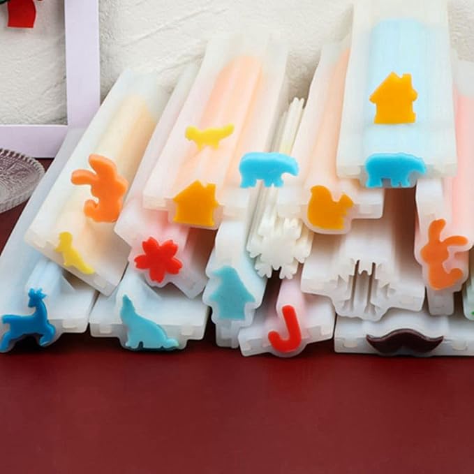 Wolf Silicone Handmade Soap Candle Aromatherapy Gypsum Mold DIY Baking Columnar Mousse Cake Core Mould Chocolate Fondant Tool