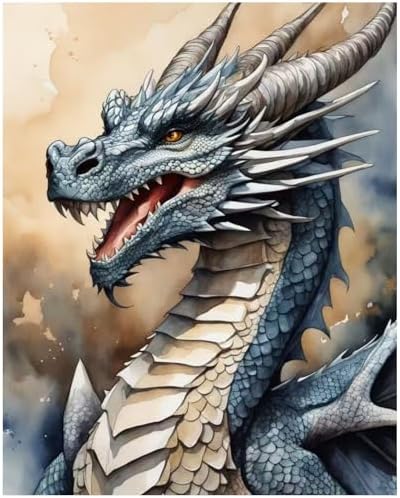 XTCIXAL Paint by Numbers Kit for Adults, Dragon, 16X20 Inch