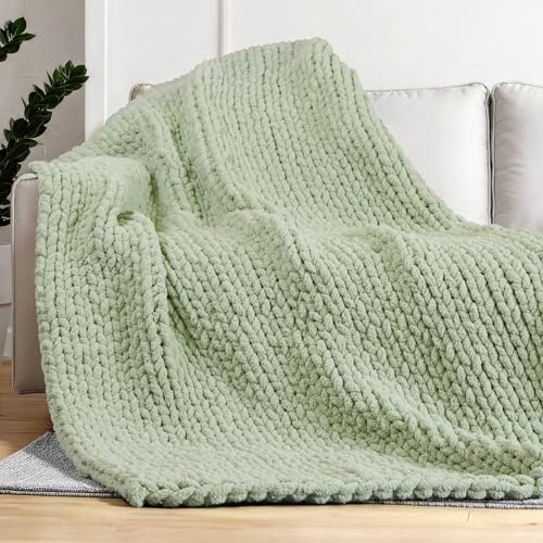 Bulky Chunky Yarn for Hand Knitting Blanket – #10 Jumbo Knitting Yarn, 1 Inch Thick Chenille Jumbo Yarn, No Knots Soft Machine Washable, Super Bulky Yarn 4 Pack for Crochet, Arm Knitting & Crafts