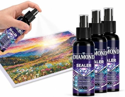 Diamond Art Sealer Spray, Crystal Art Sealer Spray, 100ml*3Pcs（3.38floz）