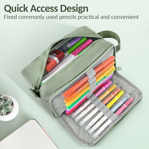 Sooez Original High Capacity Pencil Case, Big Pencil Bag Pouch Organizer