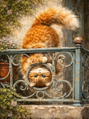 ijbnhd Diamond Art Kits for Adults Cat Diamond Painting Kits 12x16 inch