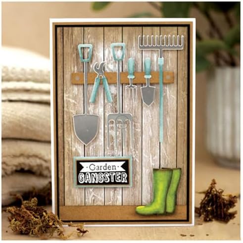 Patchwork Flower Planting Tool Shovel Metal Cutting Dies for Card Making
