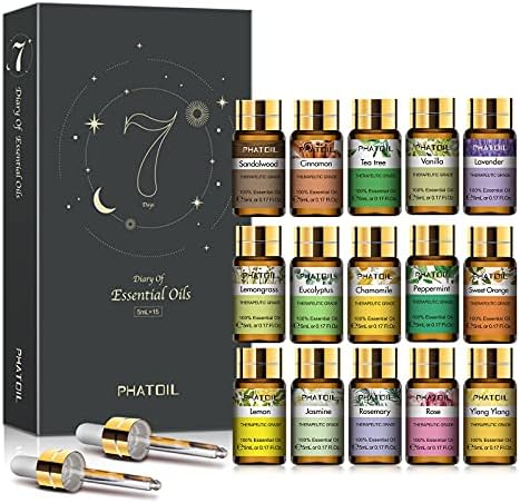 PHATOIL Essential Oils Gift Set, Aromatherapy Oil for Diffuser, Skin Care