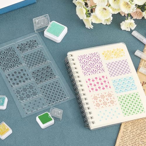 ORIGACH Background Pattern Clear Stamps for Card Making