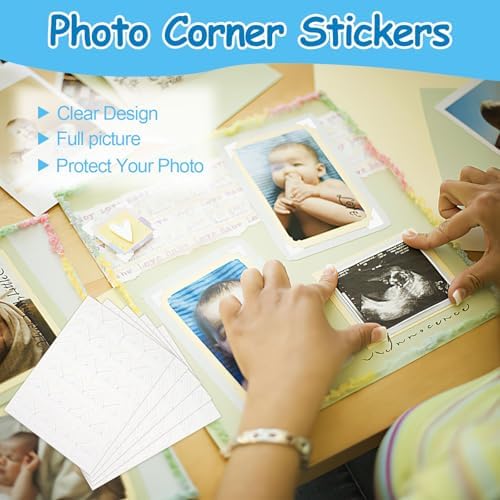 432 Pcs Photo Corners Self Adhesive, Photo Corners for Scrapbooking