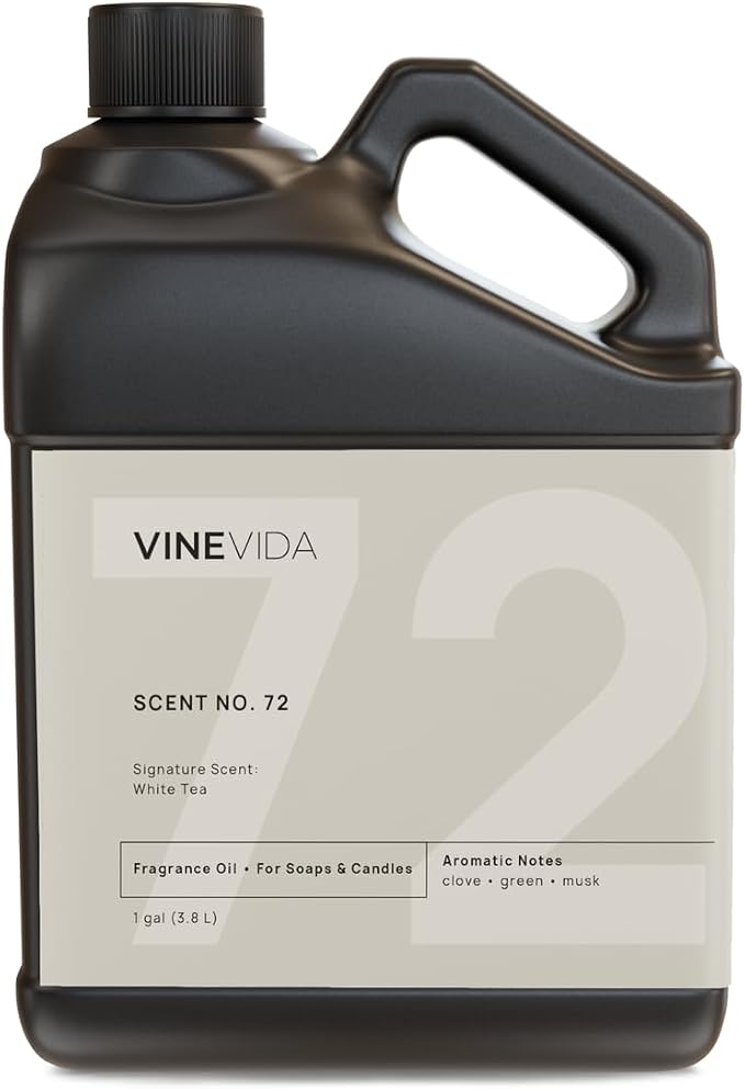 VINEVIDA [128oz] White Tea Fragrance Oil for Candle Making - Made in USA Scents for Soap Making - Natural Candle Fragrance Oil