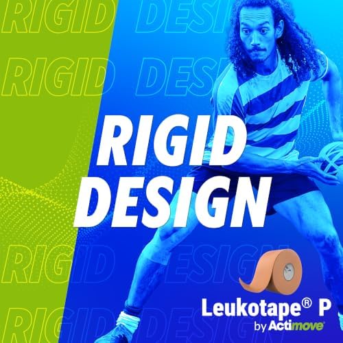Leukotape P Adhesive Strapping Tape – for Sports Injuries, Strains and Sprains - 1.5 in x 15 yds, Tan, (1 Roll)