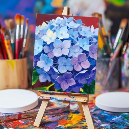 12pcs Pre Drawn Canvas to Paint for Adults, Pre Printed Canvas 8 X 10 Inch, Painting Kits for Adults Home Decor, Ladies Night Party Game, Ready to Paint for Beginners (Flower Close-up)