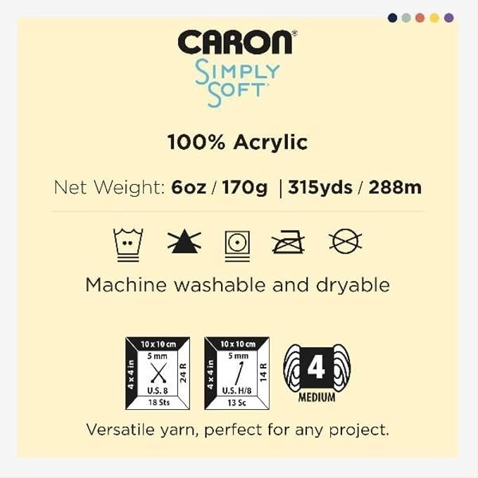 Caron Simply Soft Party Acrylic Yarn for Crocheting Soft, Dark Sage, 3-Pack