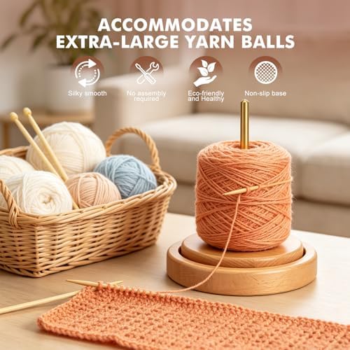 Yarn Holder for Crocheting & Knitting, Knitting Crocheting Accessory Gift