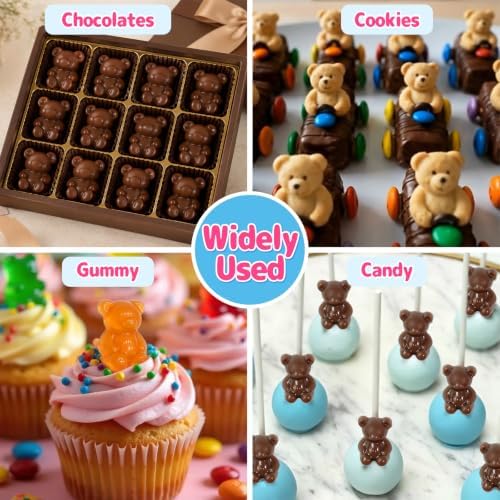 Small Bear Mold, 4 Pack Bear Chcoclate Candy Molds
