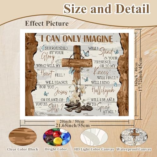 Jesus Paint by Number for Adults, Paint by Numbers Kit for Adults Beginner