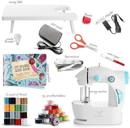 CraftBud Mini Sewing Machine for Beginners, Adults and Kids Sewing Machine