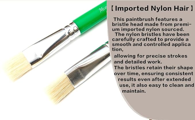 10Pcs Kids Paint Brushes Set for Watercolor, Acrylic & DIY Crafts