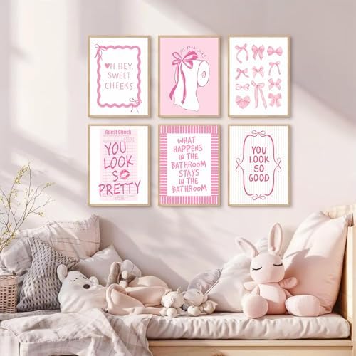 6pack pink bow Diamond Art Kits for Adult Diamond Painting Kit for Beginner