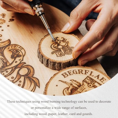 105 Pieces Wood Burning Tip Letters Set Including Letter Number Symbol Alphabet Template for Wood Burner DIY Embossing Carving