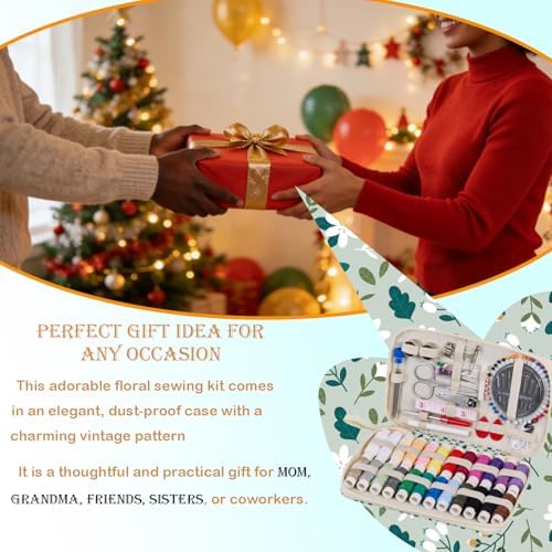 Bobode Travel Sewing Kit with 24 Sewing Thread & Heavy Duty Sewing Needles