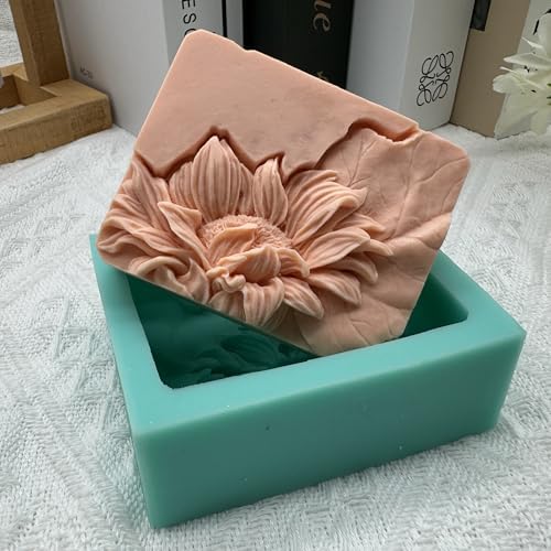 3D Sunflower Soap Mold Flower Handmade Soap Making Mold Scented Candle Wax Mold Resin Art Gypsum Crafts Moulds