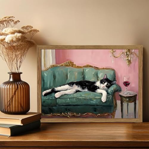 EIBEILI Cat Diamond Art Kits for Adults-Diamond Painting Kits Wall Decor
