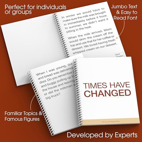Keeping Busy Large Print Books 2 Dementia Activities for Seniors | Alzheimer Products for Elderly Patients | Funny Story Paperback Short Stories for Senior Citizens w/Memory Loss or Alzheimers