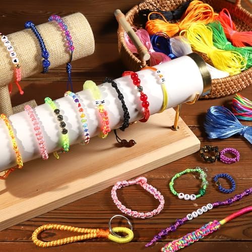 FDNDAMEI 12 Colors Nylon String for Bracelets, Waxed String for Bracelet Making, Satin Nylon Cord for Jewelry Making, Nylon Beading Thread for Craft, String for Bracelet, Necklace, Knit Craft 12 Rolls