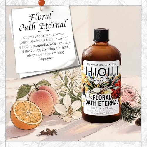 HIQILI Floral Oath Eternal Fragrance Oil for Diffuser, Candle & Soap Making