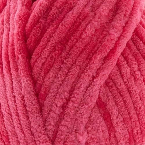 Loops & Threads Sweet Snuggles Yarn - Yarn for Knitting, Crochet, Weaving, and Arts & Crafts - Pink, Polyester, 8.8 oz