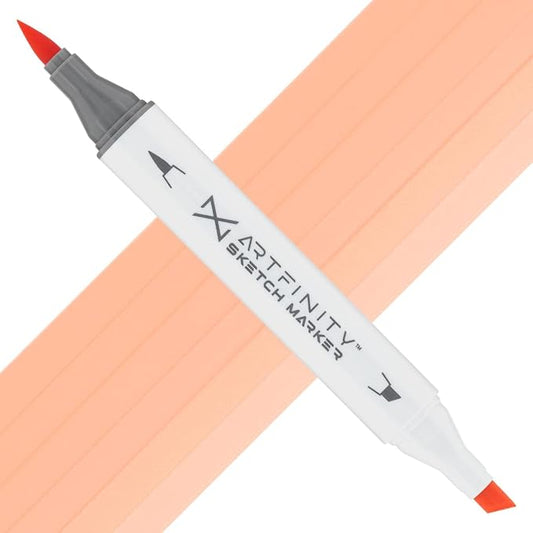 Artfinity Sketch Markers - Salmon Pink R8-3, Vibrant, Professional, Dye-Based Alcohol Markers for Artists, Drawing, Travel, & More