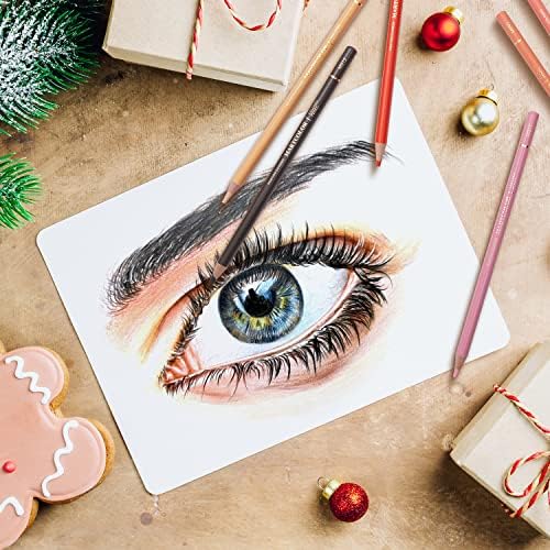 MARTCOLOR 24 Colors Skin Tone Colored Pencils for Portraits | Oil Color Pencils for Drawing, Sketching, Adult Coloring, Shading & Blending, Artist Pencils for Beginners, Artists