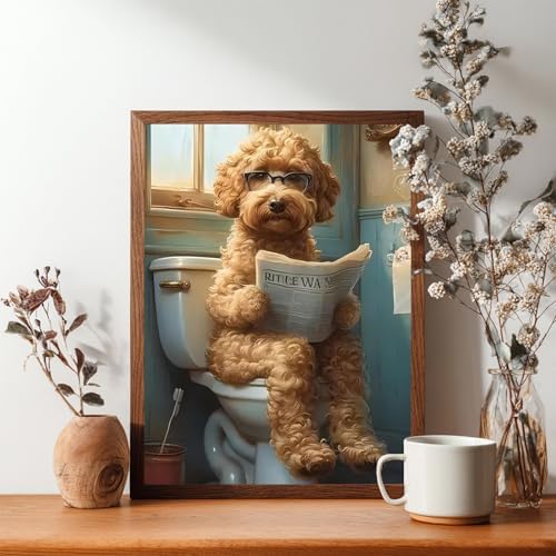 Reivworl Dog Diamond Art Kits for Adults, 12×16 inch