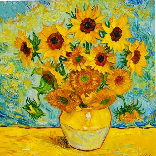 VeGuude Diamond Art Kits for Adults Sunflower Diamond Painting Kits 12*12In