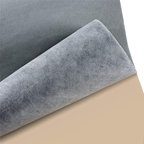 Mesheshe 10PCS Self Adhesive Felt, DIY Self Adhesive Fabric for Art & Crafts, Peel and Stick Felt for Drawer/Jewelry Box Felt Liner, A4 Size (8.3" x 11.8", Grey)