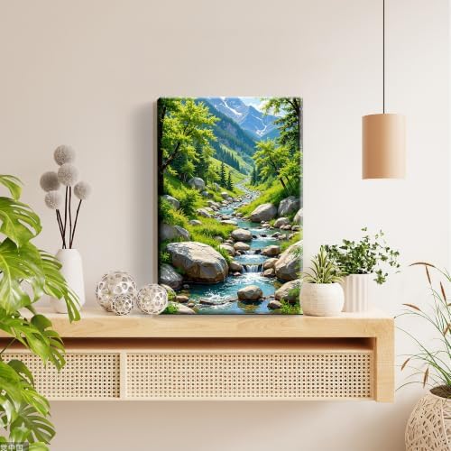 JOOZ 5D Forest Diamond Painting Kits for Adults with Frame, 8x12 Inch