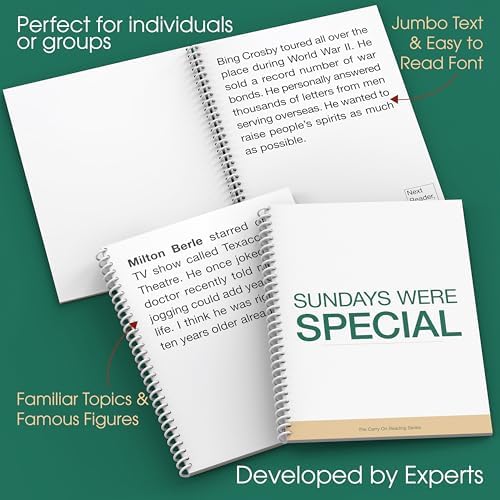 Keeping Busy Large Print Books 1 Dementia Activities for Seniors | Alzheimer Products for Elderly Patients | Funny Story Paperback Short Stories for Senior Citizens w/Memory Loss or Alzheimers
