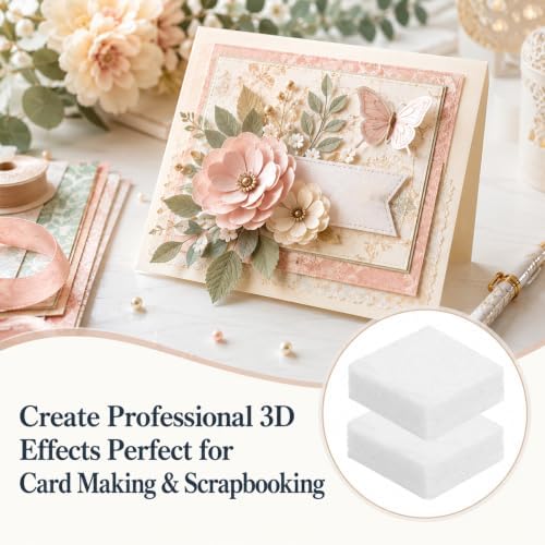 2000 Pcs 5 Sheets Foam Squares Double Sided Foam Tape