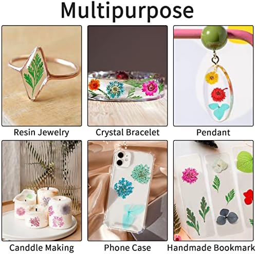 Gartful 4 Boxes Dried Flowers for Resin, 48 Styles Natural 3D Applique Flowers DIY Craft Supplies, Resin Epoxy Casting Fillers for Silicone Molds, Nail Arts, Handmade Projects, Decoration Accessories