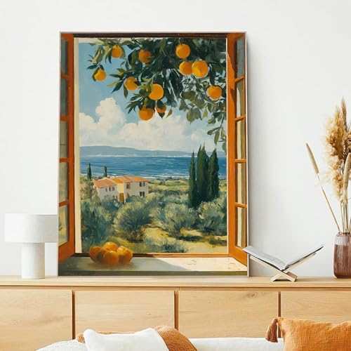 xcemhil Landscape Paint by Numbers Kit for Adults Beginner, Scenery Paint by Numbers for Adult, Acrylic Paint by Number Kits Suitable for Home Wall Art Decor Gifts 16x20 Inch
